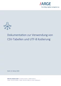 Dokumentation CSV-Verwendung UTF-8